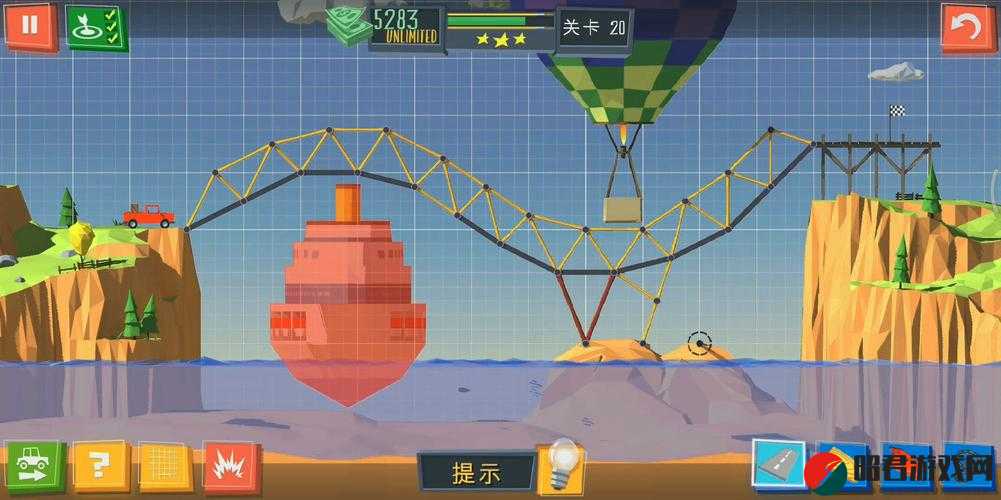 Build a Bridge游戏第五关深度攻略，建桥专家挑战解析与技巧分享