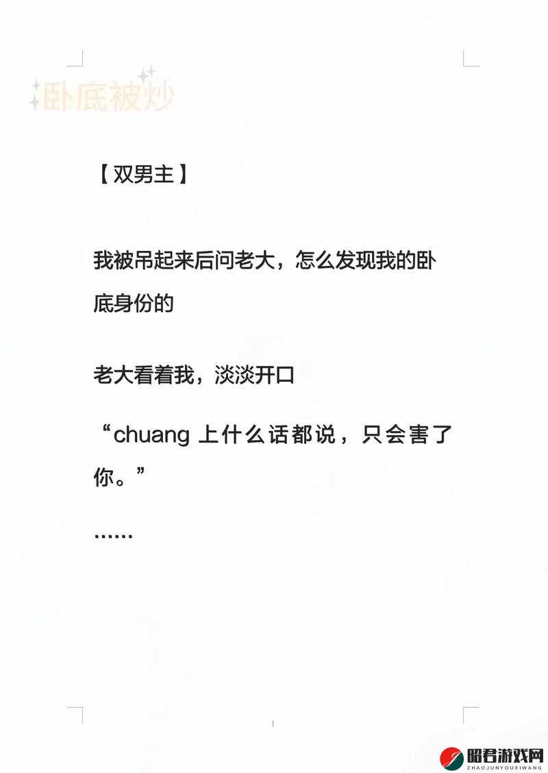 扮演男二被主角爆炒了之后发生的一系列故事